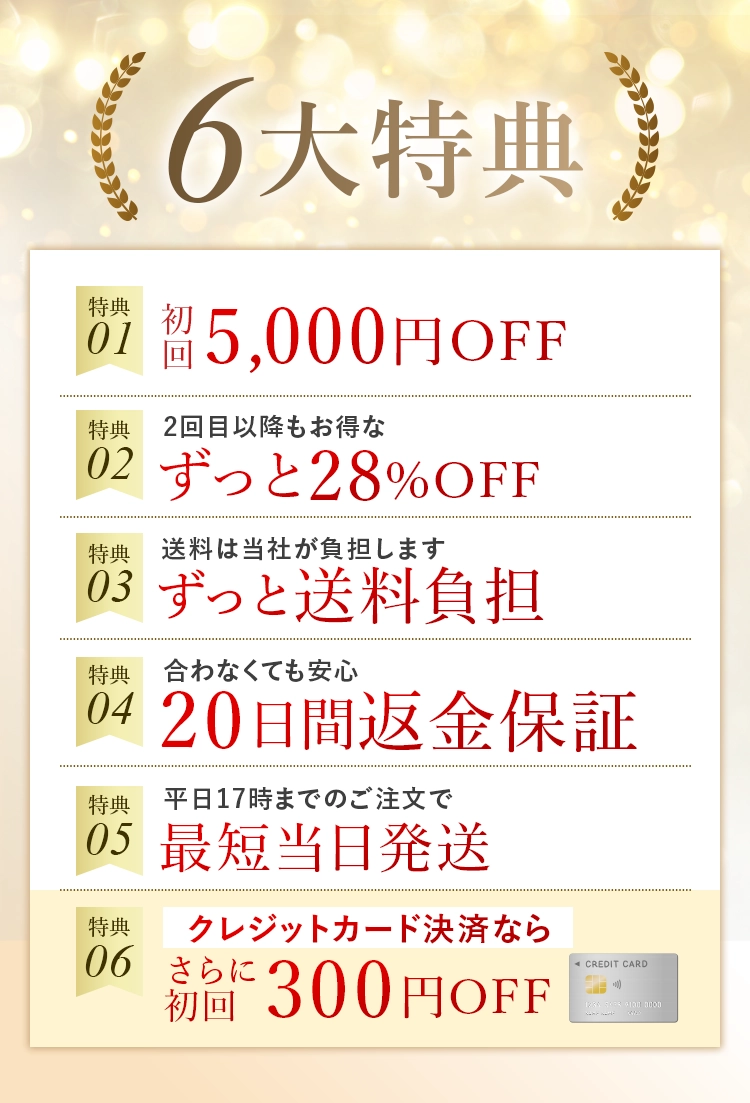 6大特典